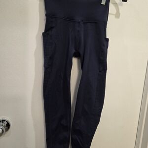 Blue Fabletics Sculpt Knit Legging With Pockets